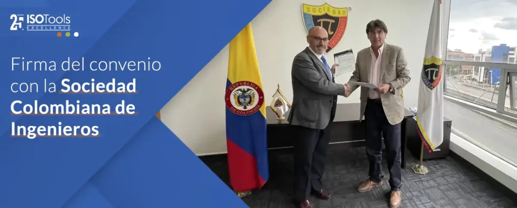 ISOTools firma un convenio de cooperación Institucional con la Sociedad Colombiana de Ingenieros